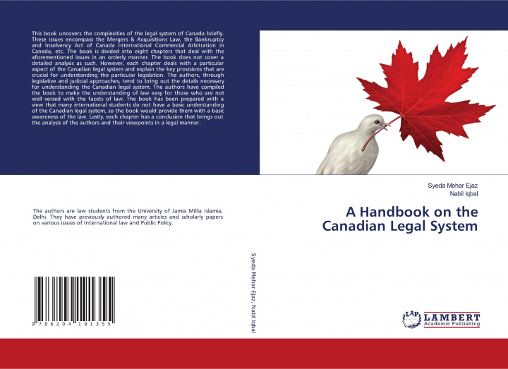 Könyv A Handbook on the Canadian Legal System Nabil Iqbal