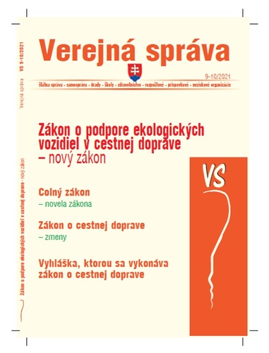 Kniha VS 9-10/2021  – Colný zákon a zákon o cestnej doprave 