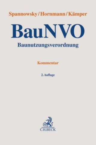 Kniha Baunutzungsverordnung Gerhard Hornmann