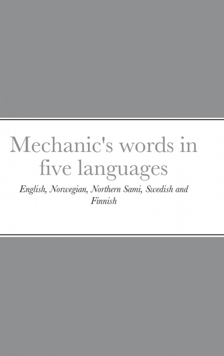 Kniha Mechanic's words in five languages 