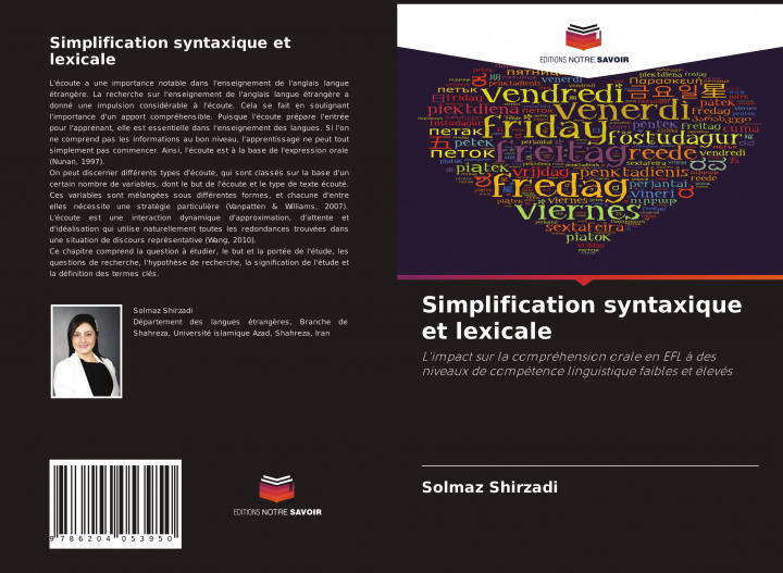 Knjiga Simplification syntaxique et lexicale Solmaz Shirzadi