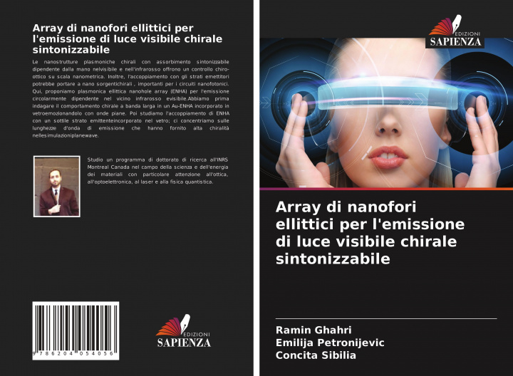 Kniha Array di nanofori ellittici per l'emissione di luce visibile chirale sintonizzabile Emilija Petronijevic