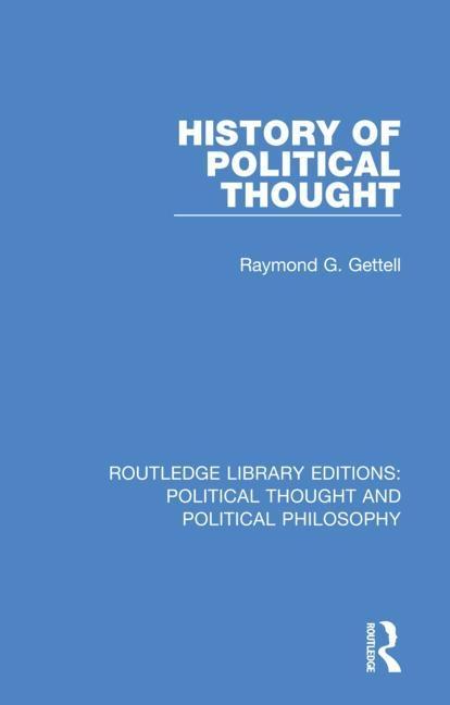 Książka History of Political Thought Raymond G. Gettell