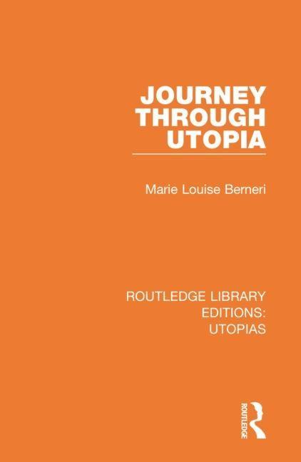 Knjiga Journey through Utopia Marie Louise Berneri