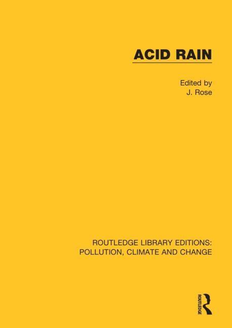 Knjiga Acid Rain J. Rose