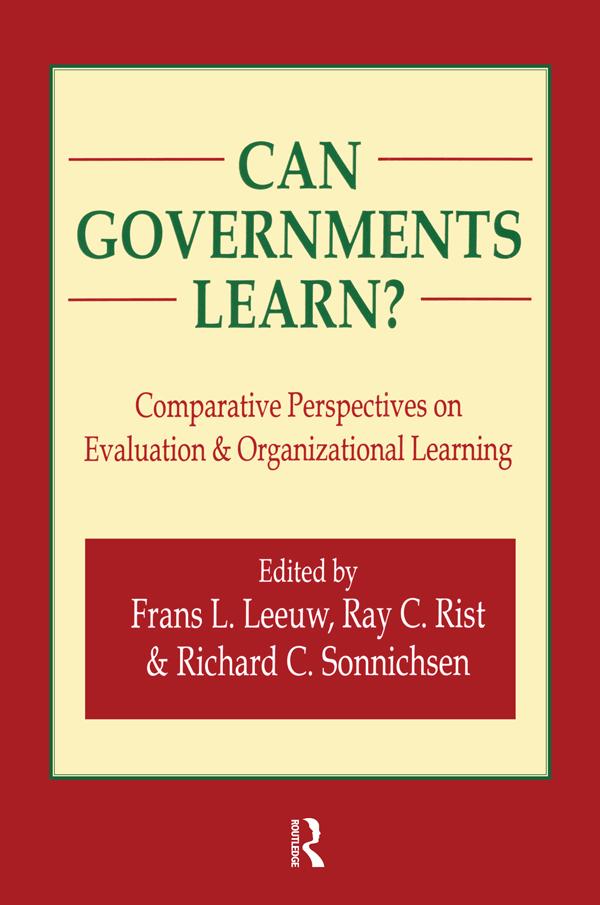 Boek Can Governments Learn? Frans L. Leeuw