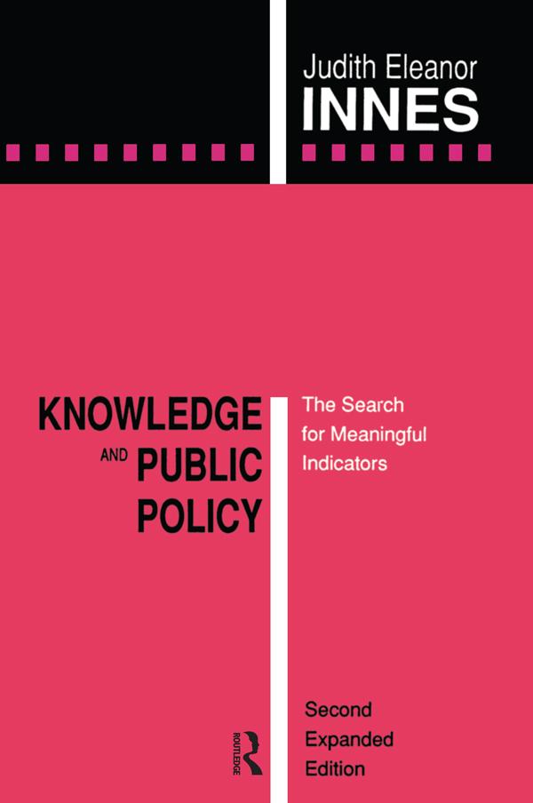 Knjiga Knowledge and Public Policy Judith Eleanor Innes