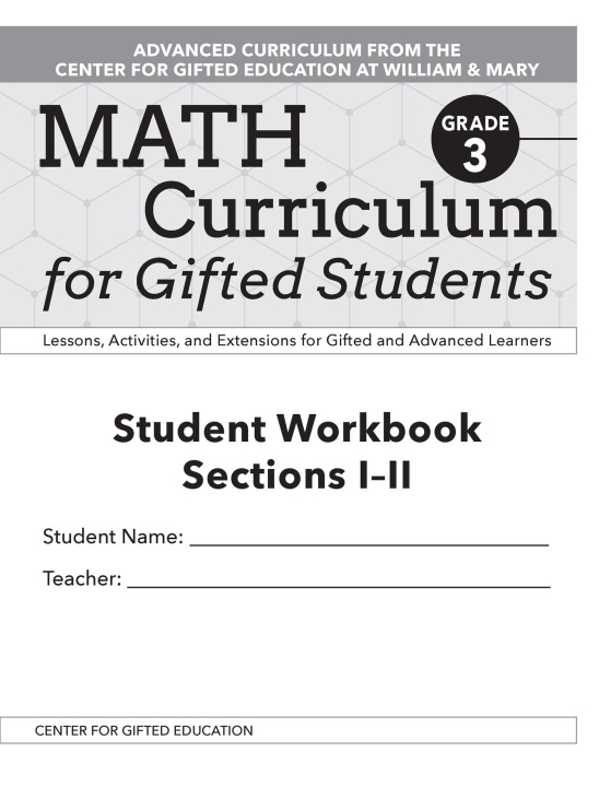 Buch Math Curriculum for Gifted Students Clg Of William And Mary/Ctr Gift Ed