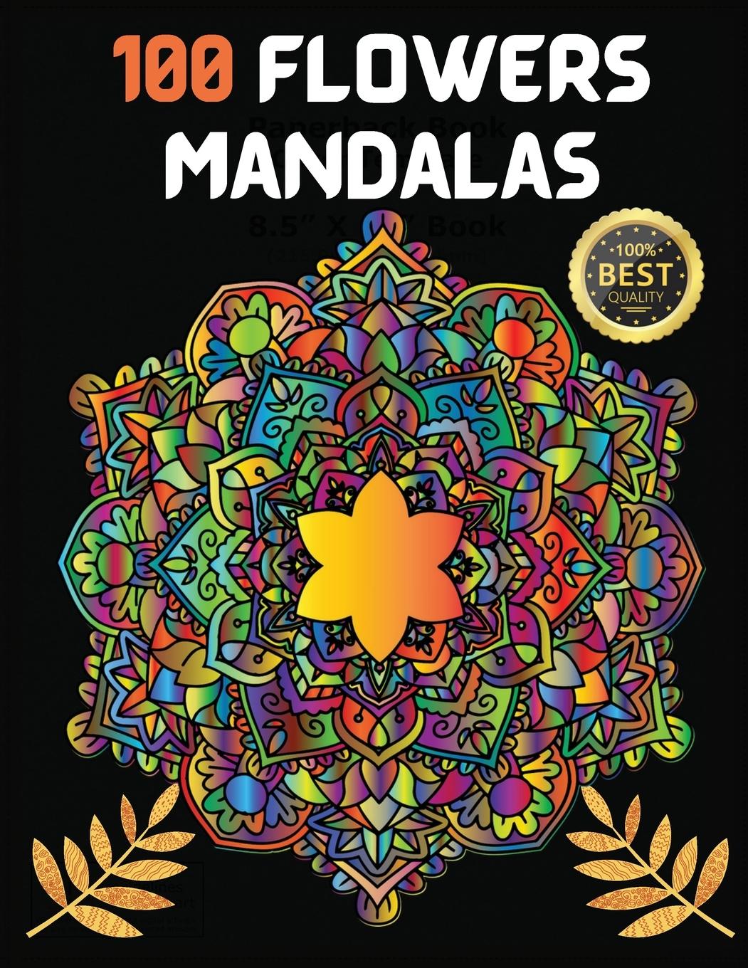 Könyv 100 Flowers Mandalas 
