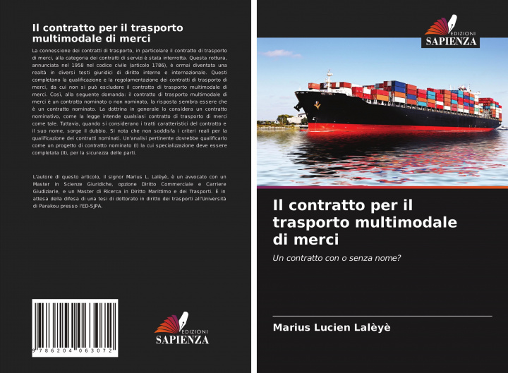 Buch contratto per il trasporto multimodale di merci Marius Lucien Lalèyè