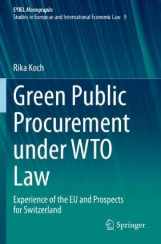 Kniha Green Public Procurement under WTO Law 