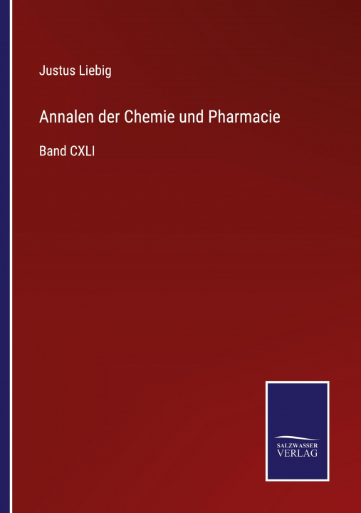 Knjiga Annalen der Chemie und Pharmacie 