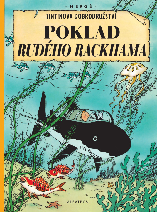 Kniha Tintinova dobrodružství Poklad Rudého Rackhama Hergé