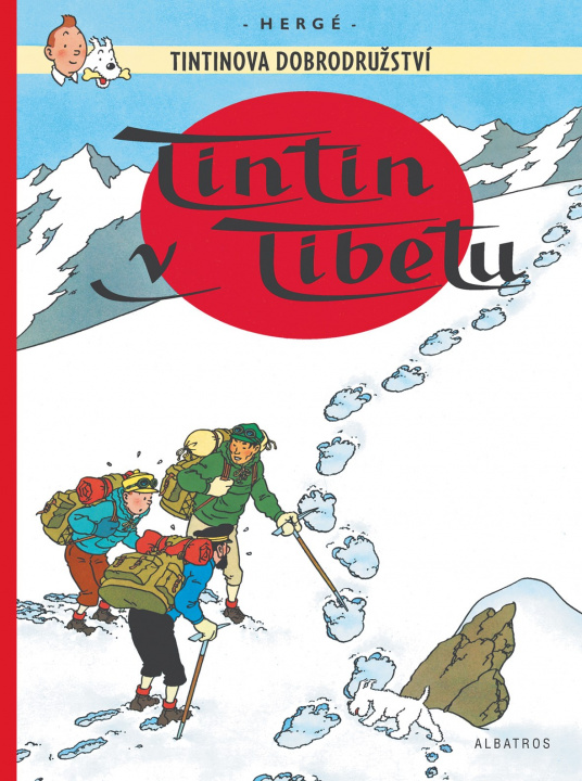 Kniha Tintinova dobrodružství Tintin v Tibetu Hergé
