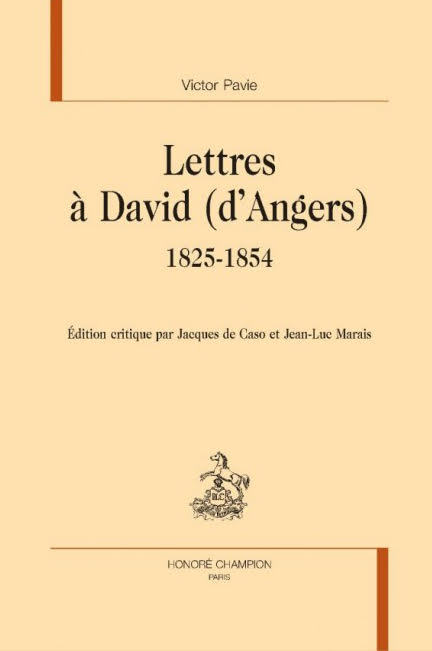 Kniha Lettres à David (d’Angers) 1825-1854 Pavie