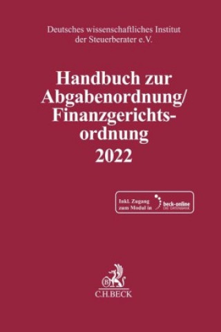 Carte Handbuch zur Abgabenordnung / Finanzgerichtsordnung 2022 