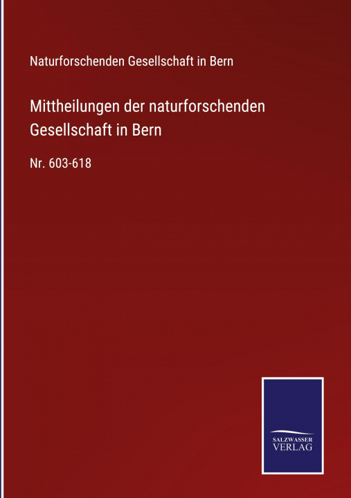 Livre Mittheilungen der naturforschenden Gesellschaft in Bern 