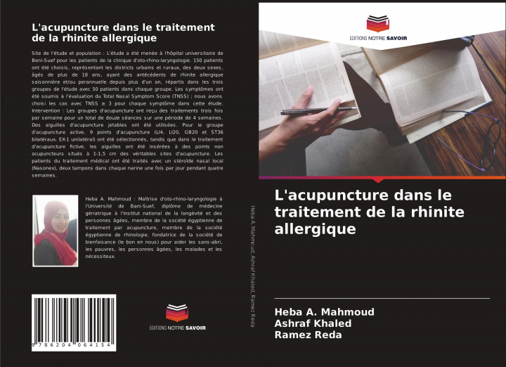 Könyv L'acupuncture dans le traitement de la rhinite allergique Ashraf Khaled