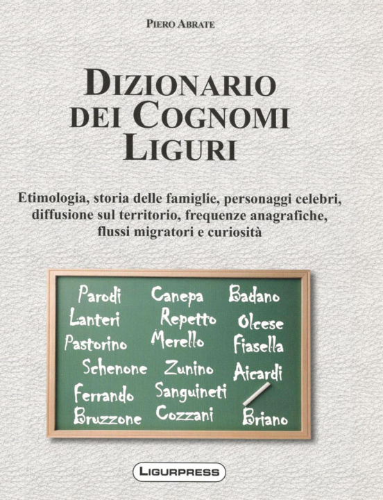 Kniha Dizionario dei cognomi liguri 