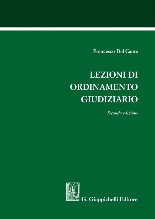 Carte Lezioni di ordinamento giudiziario Francesco Dal Canto