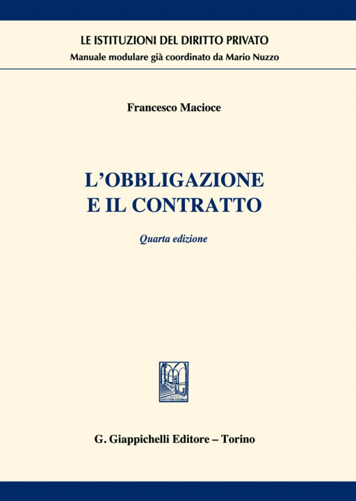 Kniha obbligazione e il contratto Francesco Macioce