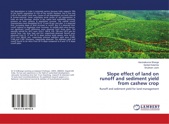 Buch Slope effect of land on runoff and sediment yield from cashew crop Sanket Kolambe
