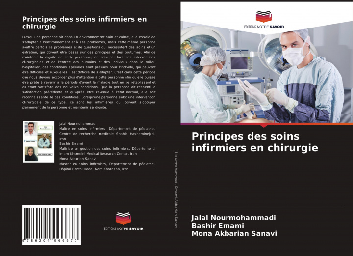 Buch Principes des soins infirmiers en chirurgie Bashir Emami