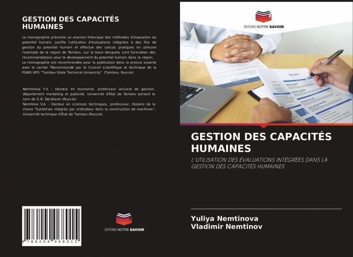 Kniha Gestion Des Capacites Humaines Vladimir Nemtinov