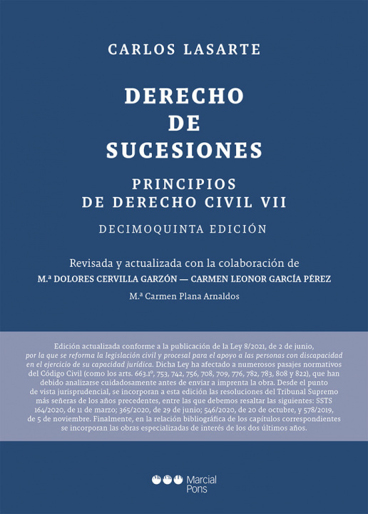 Kniha PRINCIPIOS DE DERECHO CIVIL. TOMO VII (15ª ED.) DERECHO DE SUCESIONES LASARTE