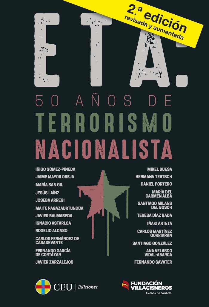 Carte ETA 50 AÑOS DE TERRORISMO NACIONALISTA DICCIONARIO BREVE GOMEZ-PINEDA