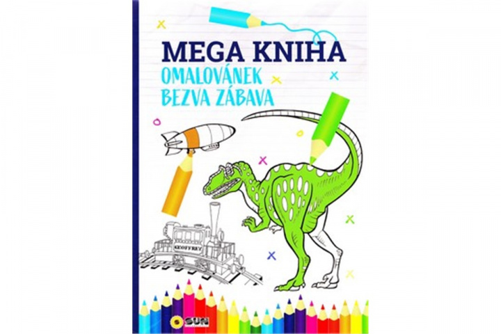 Knjiga Mega kniha omalovánek - Blue bezva zábava neuvedený autor