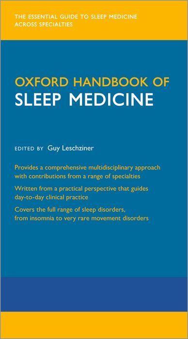 Kniha Oxford Handbook of Sleep Medicine 