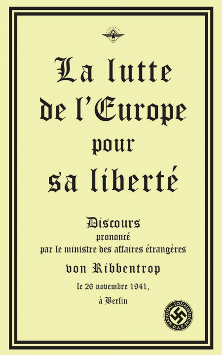 Kniha La lutte de l'Europe pour sa liberté 