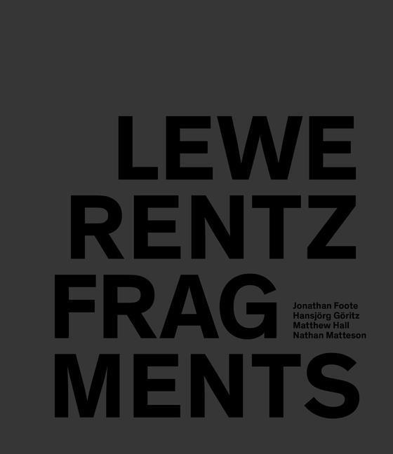 Book Lewerentz Fragments Hansjörg Göritz