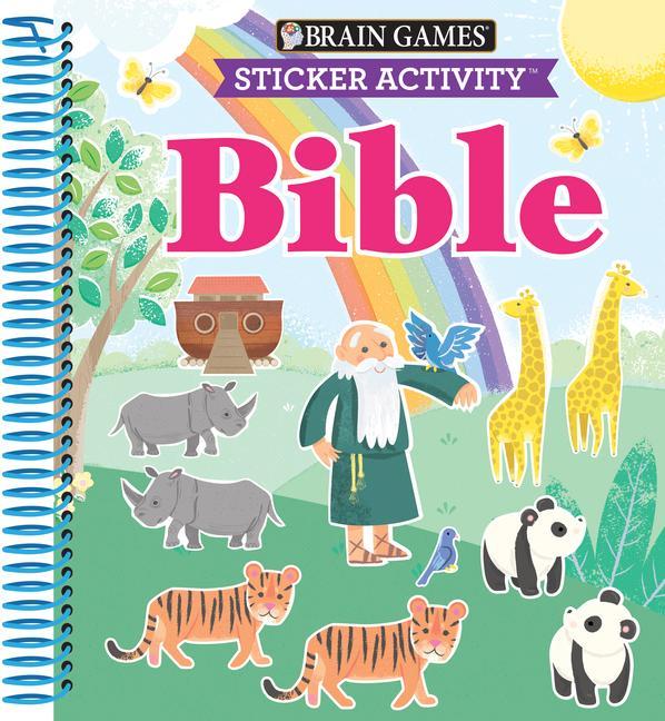 Carte Brain Games - Sticker Activity: Bible (for Kids Ages 3-6) Little Grasshopper Books