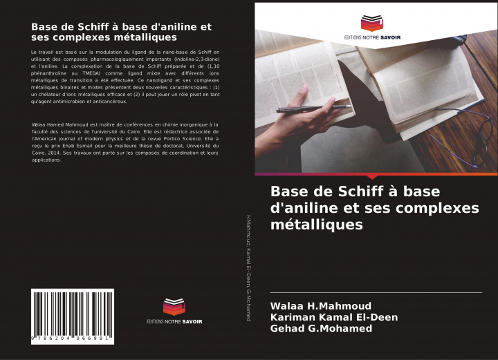 Kniha Base de Schiff a base d'aniline et ses complexes metalliques Kariman Kamal El-Deen