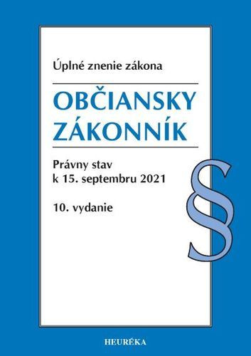 Книга Občiansky zákonník. Úzz, 10. vyd., 9/2021 