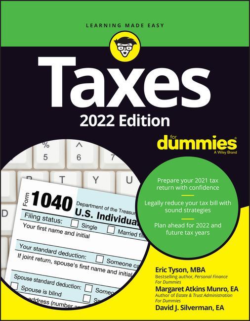 Книга Taxes For Dummies 2022 Edition Eric Tyson