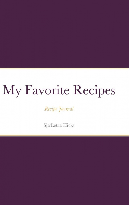 Kniha My Favorite Recipe Book 