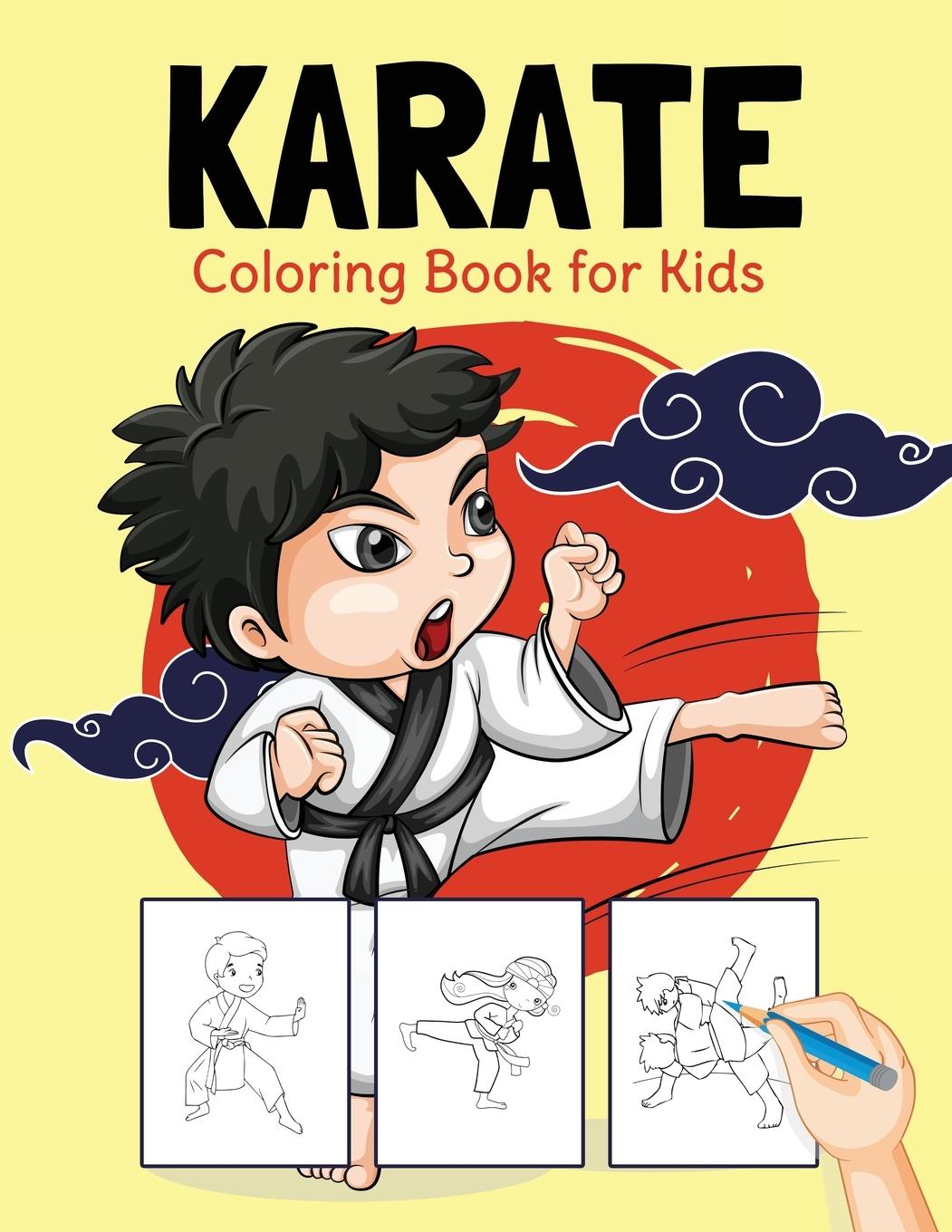 Könyv Karate Coloring Book for Kids 