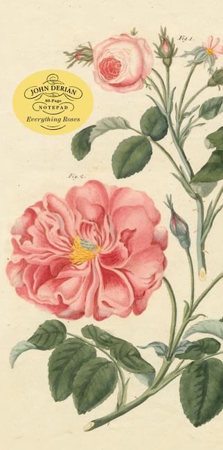 Kalendář/Diář John Derian Paper Goods: Everything Roses Notepad John Derian