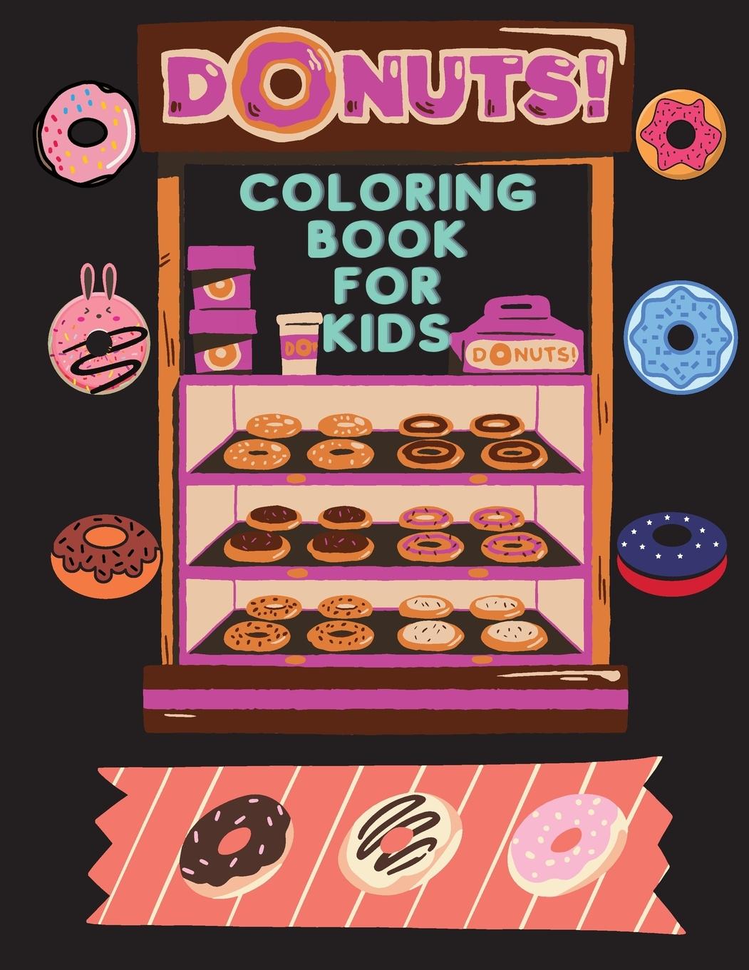 Carte DONUTS Coloring Book for Kids 