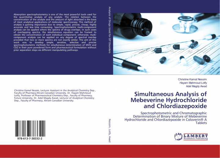 Książka Simultaneous Analysis of Mebeverine Hydrochloride and Chlordiazepoxide Hayam Mahmoud Lotfy