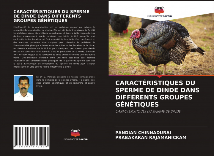 Книга Caracteristiques Du Sperme de Dinde Dans Differents Groupes Genetiques Prabakaran Rajamanickam
