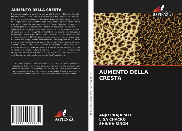 Kniha Aumento Della Cresta Lisa Chacko