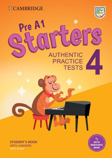 Книга Pre A1 Starters 4 Student's Book with Answers with Audio with Resource Bank: Authentic Practice Tests 
