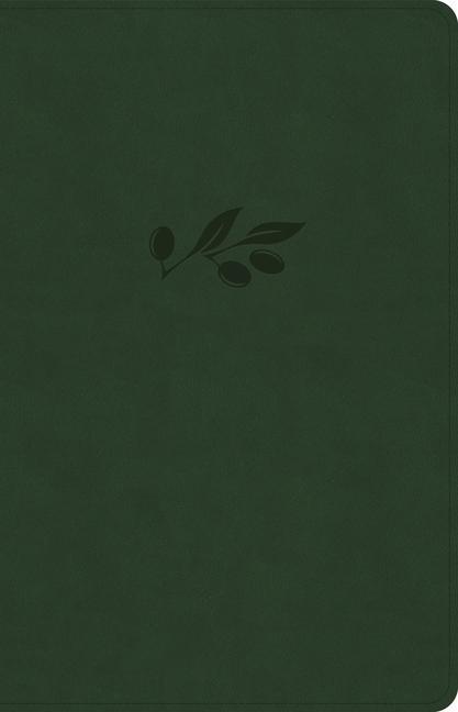 Книга CSB Thinline Reference Bible, Olive Leathertouch 