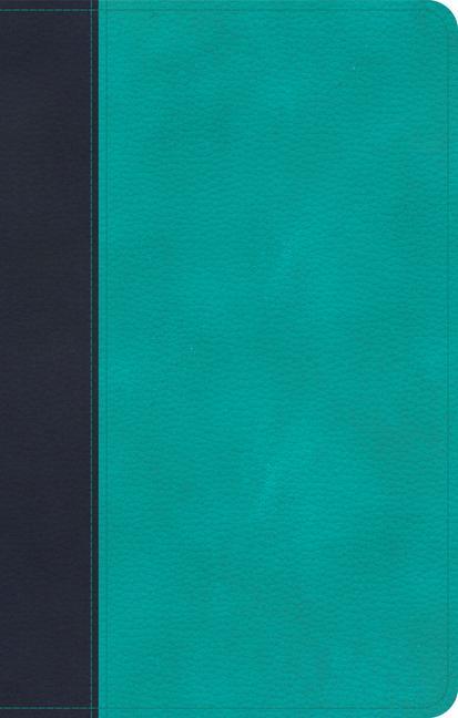 Книга CSB Personal Size Bible, Navy/Teal Leathertouch 