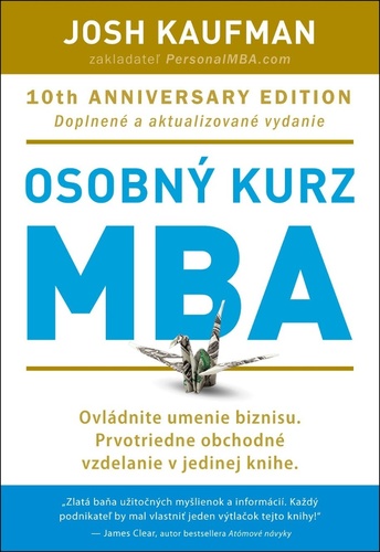 Book Osobný kurz MBA Josh Kaufman