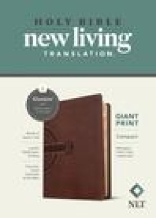 Kniha NLT Compact Giant Print Bible, Filament Enabled Edition (Red Letter, Leatherlike, Mahogany Celtic Cross) 